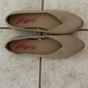 Jellypop Tan Ballet Flats Versatile and Comfortable